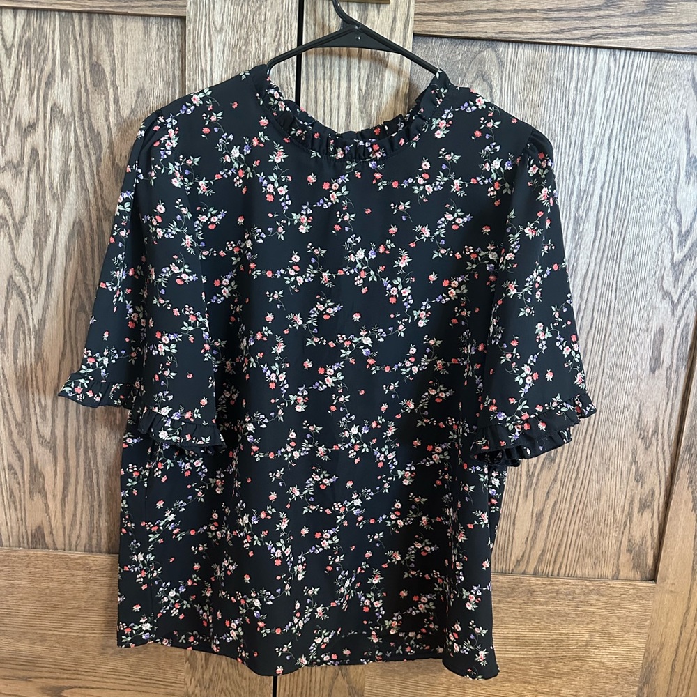 Orange Creek Floral Blouse size L